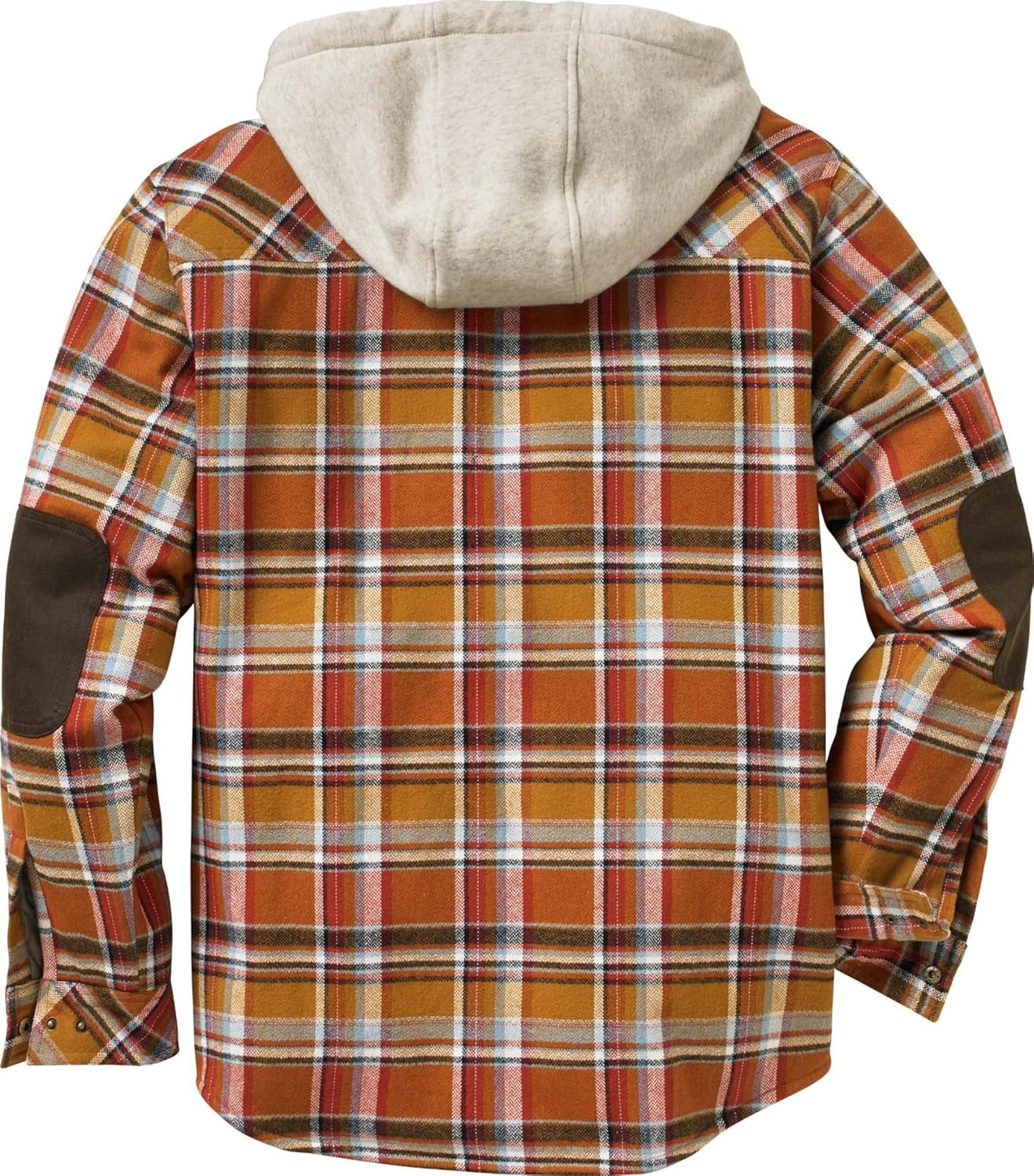 Men'S Camp Night Berber Lined Hooded Flannel Shirt Jacket