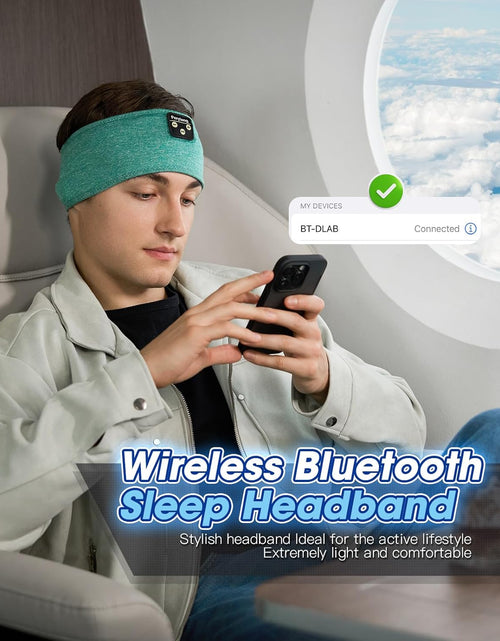 Load image into Gallery viewer, Sleep Headphones Wireless, Bluetooth Sports Headband Headphones with Ultra-Thin HD Stereo Speakers Perfect for Sleeping,Workout,Jogging,Yoga,Insomnia, Air Travel, Meditation (Green)
